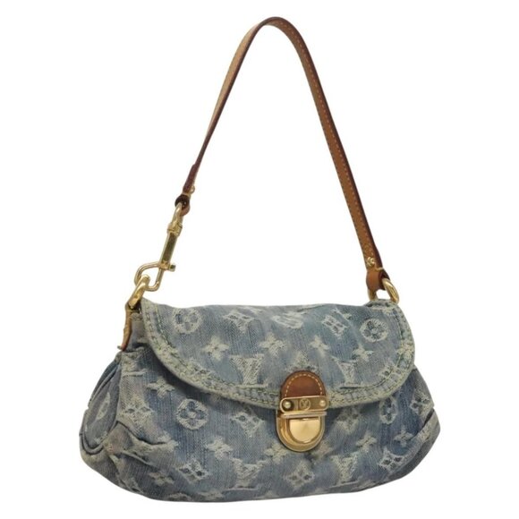 Louis Vuitton Handbags - LOUIS VUITTON Monogram Denim Mini Preity Shoulder Bag Blue M95050 Auth 133187